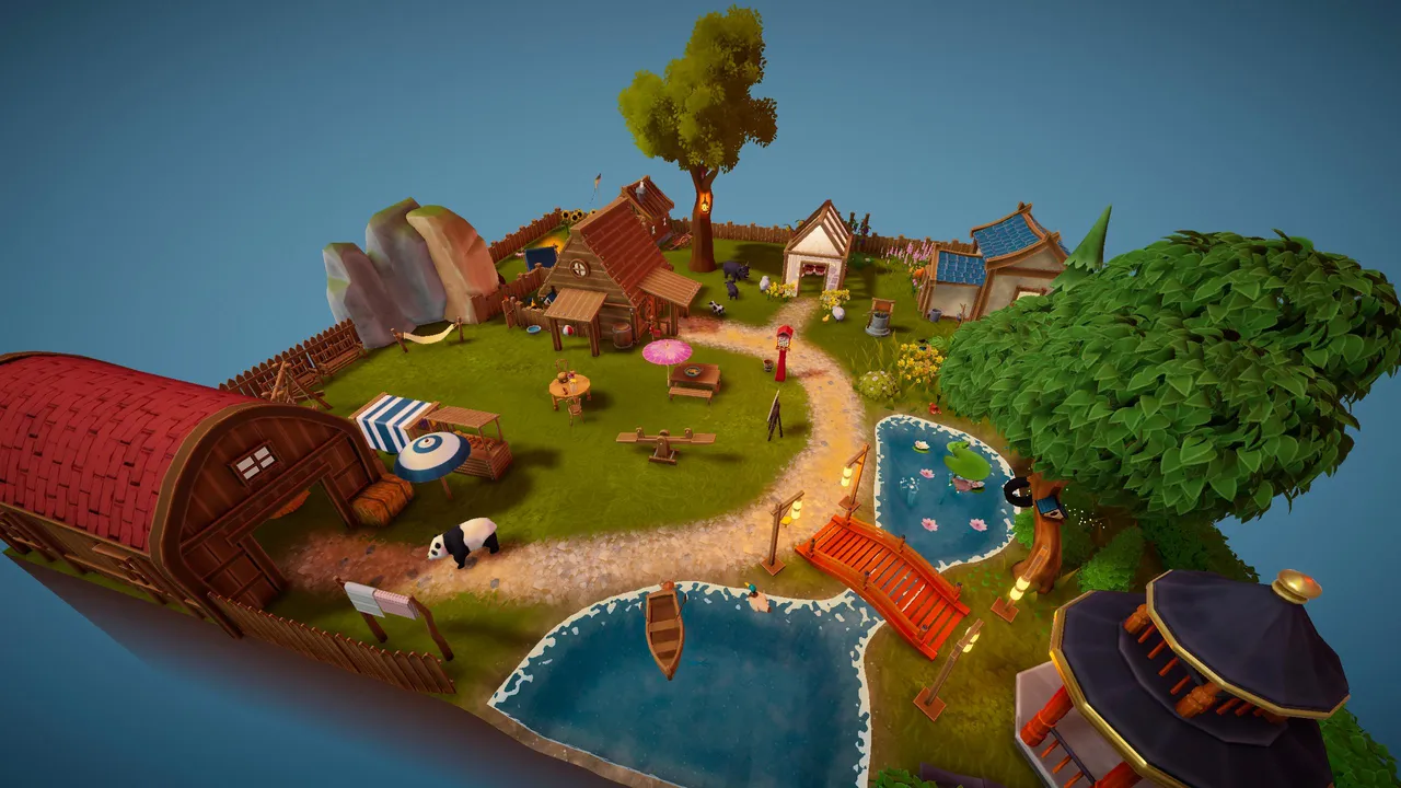 精致复古小屋模型