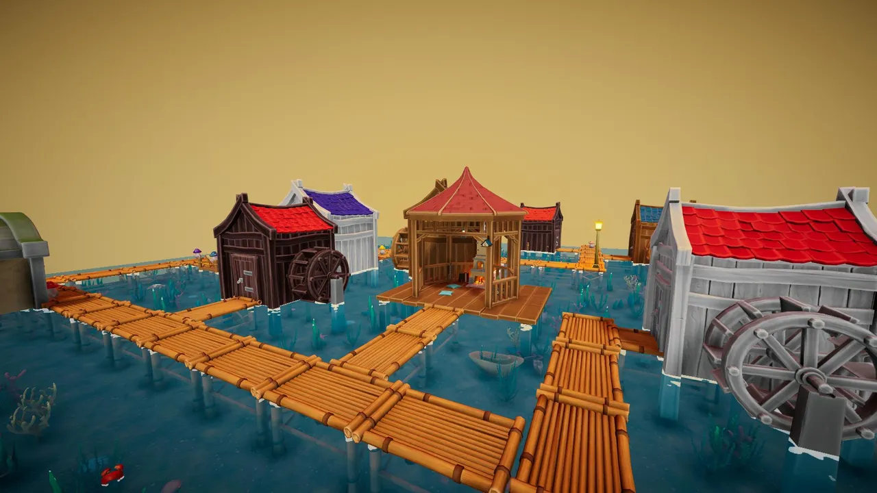 缤纷色彩海岸小镇