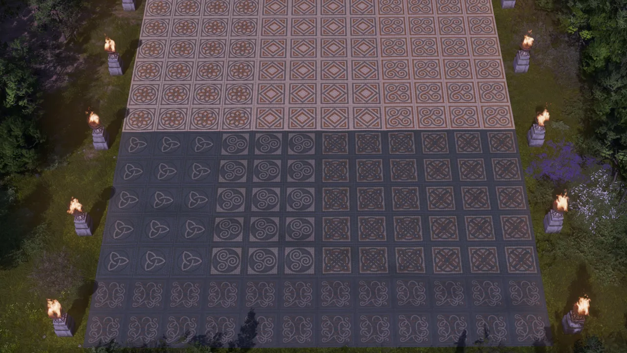 罗马与凯尔特风格地砖模组