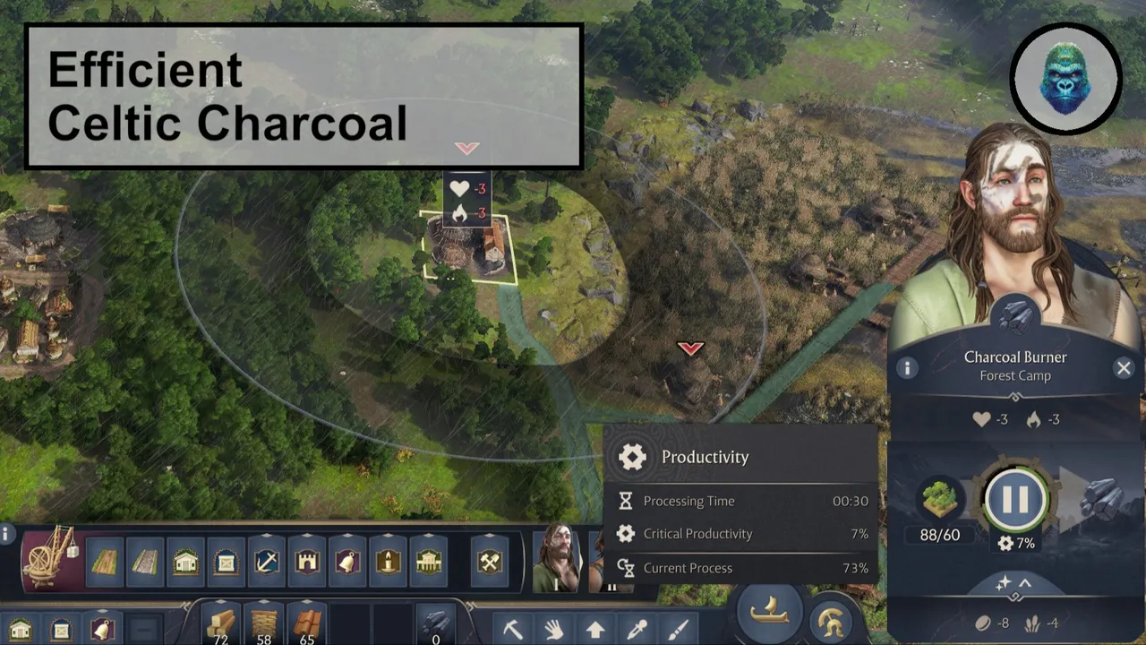 高效凯尔特木炭：资源利用与生态平衡