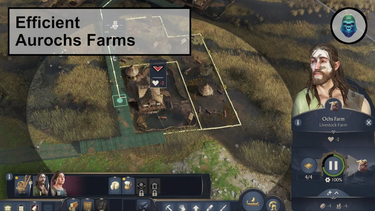 高效的欧洲野牛农场